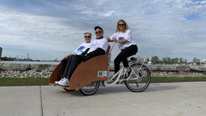 Ami Trishaw with 2 Passengers and Pilot